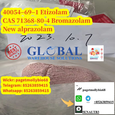 High Purity Benzos powder Bromazolam CAS 71368-80-4, Alprazolam ,Etizolam