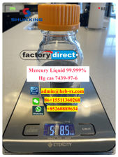 High Purity mercury silver Hg 99.999% with good price!