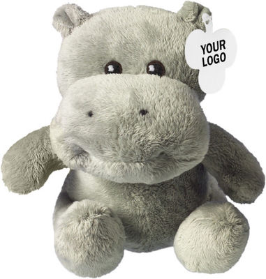 Hipopótamo de peluche sin camiseta y con etiqueta