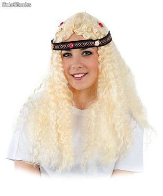 Hippie wig with wavy hair