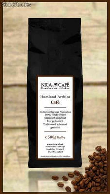 Hochland Arabica Kaffee (500g) ganze Kaffeebohnen - Bio Latina zertifiziert