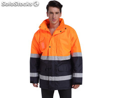 Hochsichtbare Warnschutzjacke mit Kapuze - 2XL Orange