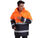 Hochsichtbare Warnschutzjacke mit Kapuze - 2XL Orange - Foto 2