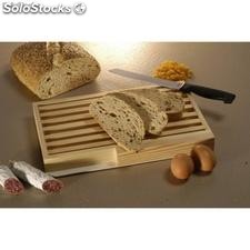 Holz Schneidebrett mit Brotmesser