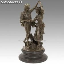 Hombre y mujer bailando | bronces en bronce