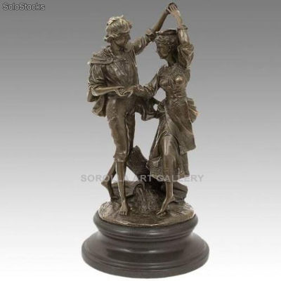 Hombre y mujer bailando | bronces en bronce