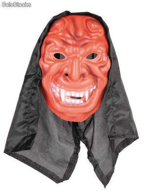 Hooded devil mask made of foam