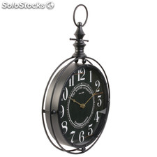 Horloge gousset noire - 35 x h 53 cm - the british company - vintage