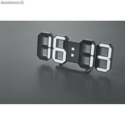 Horloge LED avec adaptateur sec blanc MIMO9509-06