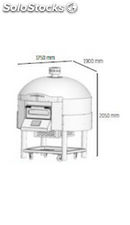 Horno de pizza a gas rotativo, 300mm y 9 pizzas, superficie de cocción 1200mm - Foto 2