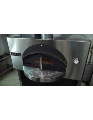 Horno de pizza de leña / exterior y cabina forrado en acero inox / dimensiones - Foto 4