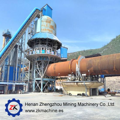 Horno rotatorio de cal para línea de producción de planta industrial de caliza
