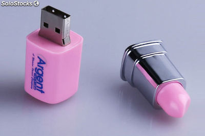 Hot! Rouge À Lèvres Véritable 4G Pen Drive USB Memory Stick logo personnalisé - Photo 2