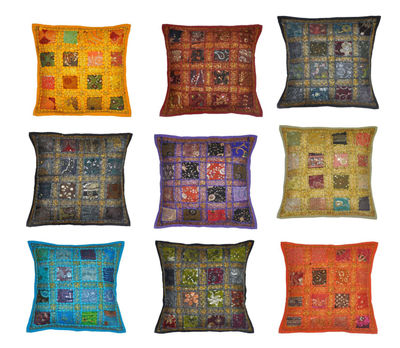 Housse de coussin Inde Hippie Bohème - Photo 2