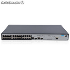 Hp 1910 24P poe+ JG539A com 24x PoE 10/100Mbps + 2x Gigabit Combo (RJ45 ou sfp