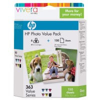 HP 363 (Q7966EE) multipack 6 cartuchos + papel foto (original)