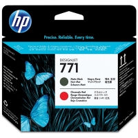 HP 771 (CE017A) cabezal de impresión negro mate y rojo cromático (original)