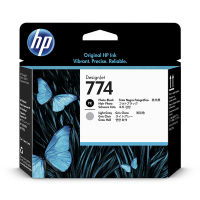 HP 774 (P2W00A) cabezal de impresión negro foto y gris claro (original)