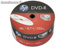 Hp DVD-r 4.7GB/120Min/16x Bulk Pack (50 Disc) - Silver Surface DME00070