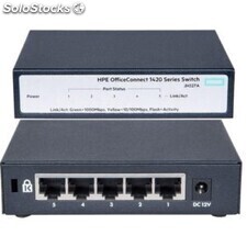 Hp JH327A - Switch hpe 1420 5G 5 ports 10/100/1000 L2 Unmanaged