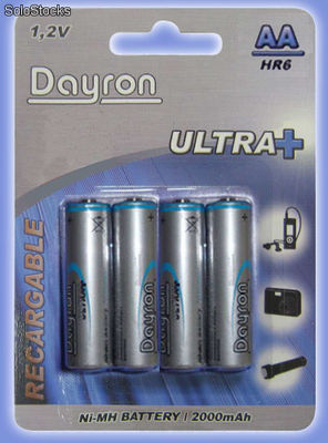 Hr06 baterias recarregáveis ​​(4 peças) 2000 - Dayron