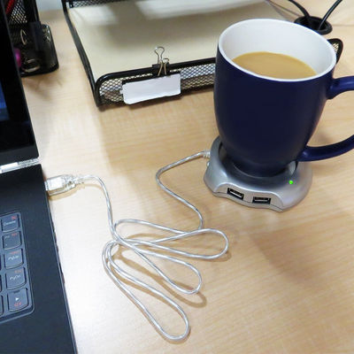 Hub de 4 puertos USB 2.0 con calentador de taza | café, oficina | ENVÍO GRATIS - Foto 5
