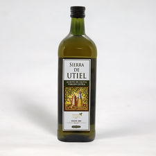 Huile d&#39;olive extra vierge 1L spagnole pressée à froid bouteille en verre