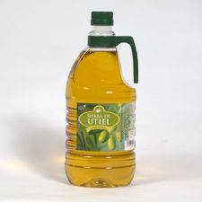 Huile d&#39;olive pure fabriquée en Espagne, bouteille PET 2L en gros