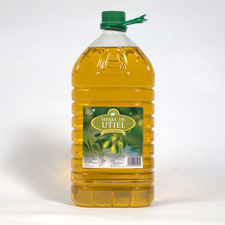 Huile d&#39;olive pure fabriquée en Espagne, bouteille PET 5L en gros