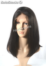 Human hair lace wig perruque naturel blond long wig