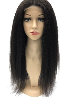 Human hair wig full lace wig front perruque lisse boucle natural - Photo 2