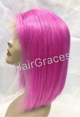 Human hair wig Perruque naturelle colorful wig front l;ace perruque pour la fete - Photo 2