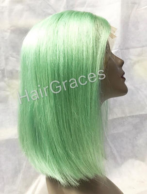 Human hair wig Perruque naturelle colorful wig front l;ace perruque pour la fete - Photo 3