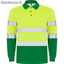 Hv polaris long sleeve polo shirt s/xxl lead/fluor yellow ROHV93060523221 - Photo 3