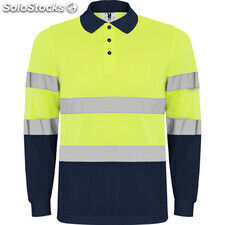 Hv polaris long sleeve polo shirt s/xxxl lead/fluor yellow ROHV93060623221 - Photo 4