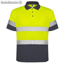 Hv polaris polo shirt s/l lead/fluor yellow ROHV93020323221 - Photo 2