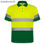 Hv polaris polo shirt s/s lead/fluor yellow ROHV93020123221 - Photo 3