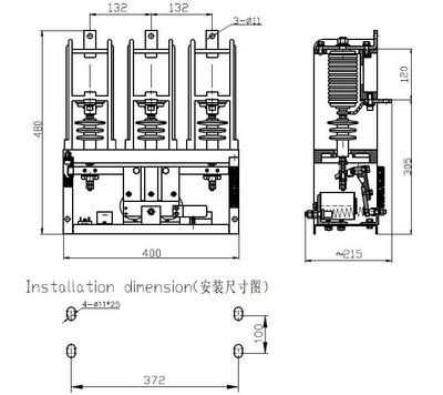 HVJ3 7.2KV vacuum contactor - Foto 2