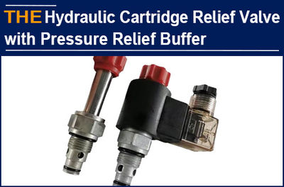 Hydraulic Cartridge Relief Valve with Pressure Relief Buffer, AAK replaced Greek