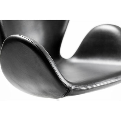 Hydraulischer Sessel mit gebogenem Design, schwarzer runder Basis, Modell Bob - Foto 2