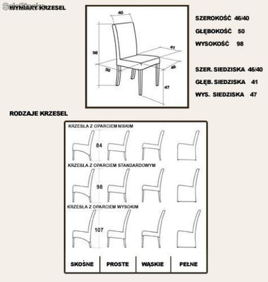 Idealne dla domu krzesło wąskie - Zdjęcie 5