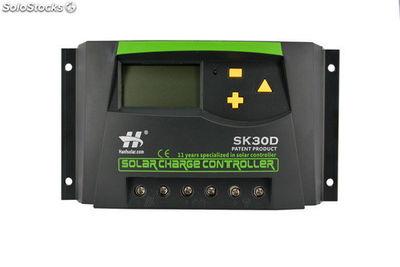 Identificação automática de LCD para controlador de sistema solar 30A 48V
