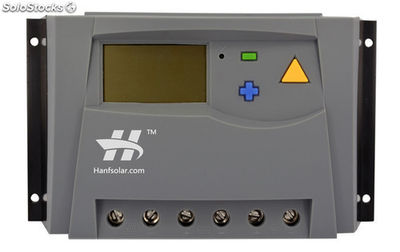 Identificação automática de LCD para controlador de sistema solar 70A 12V 24V