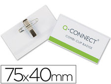 Identificador q-connect con pinza e imperdible KF01568 40X75 mm