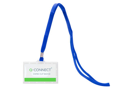 Identificador q-connect kf17112 con cordon plano azul y apertura lateral 94x60 - Foto 2