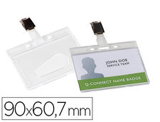 Identificador q-connect rigido plastico acabado brillante con pinza kf14148