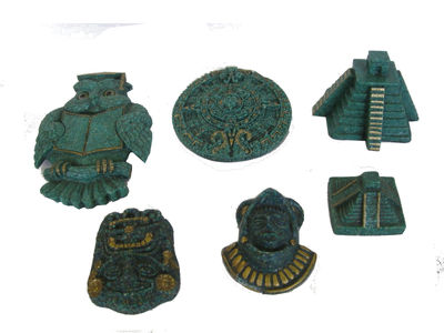 Idoli della civiltà Maya . Stock 47