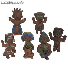 Idoli Maya in terracotta Lotto 35