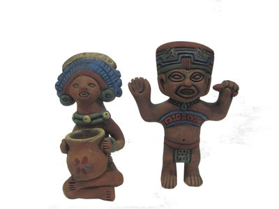 Idoli Maya in terracotta Lotto 35 - Foto 2