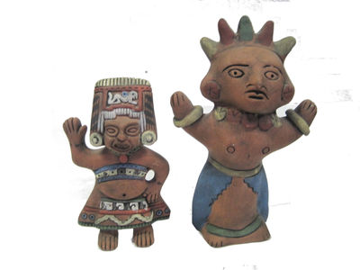 Idoli Maya in terracotta Lotto 35 - Foto 4